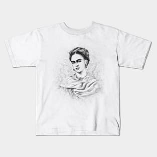 Frida Kahlo Drawing Kids T-Shirt